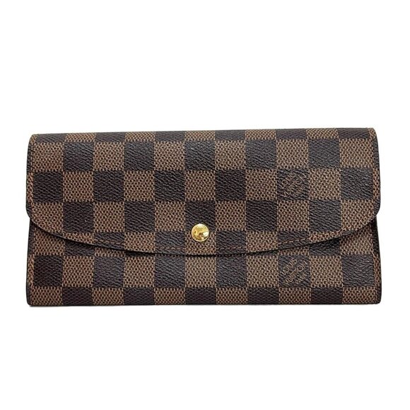 LOUIS VUITTON Portefeuille Emilie Ebene Damier - Long Wallet 388-072625 - Picture 1 of 5